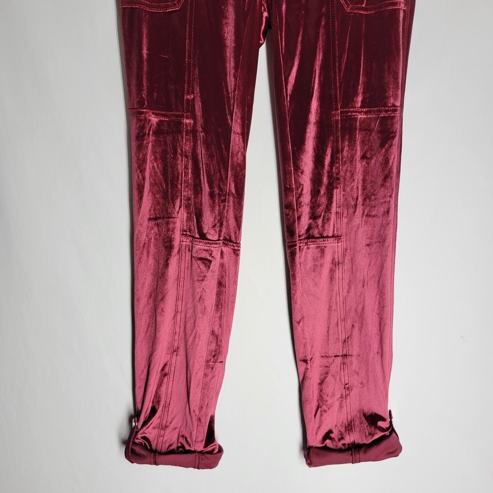 NWT THE STRAIGHT ANKLE Women's Utility Straight Crop Pants Dark Sangria Size 0 - Picture 6 of 12